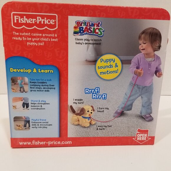 Fisher-Price Brilliant Basic Lil' Snoopy Pull Along Toy, NIB - Picture 7 of 11